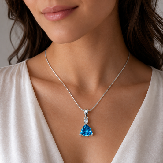 Swiss Blue Trillion Topaz