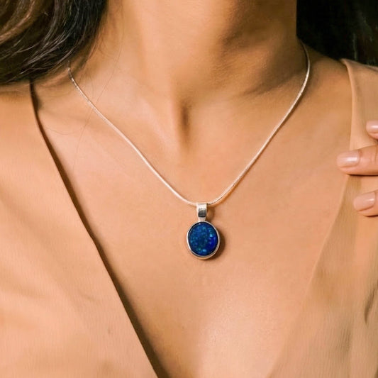Blue Fire Black Opal - Ethiopia