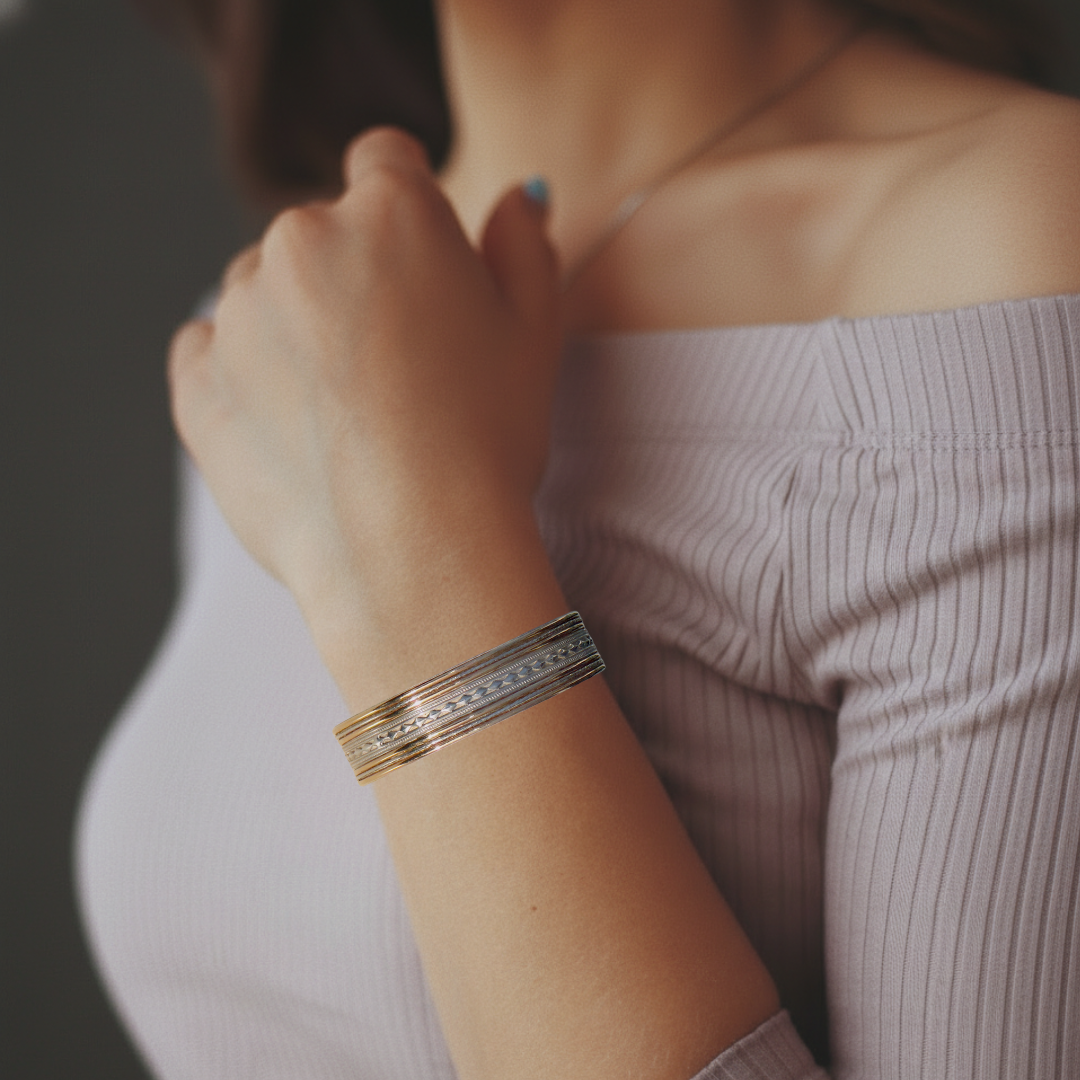 14k Gold & Sterling Silver Bracelet