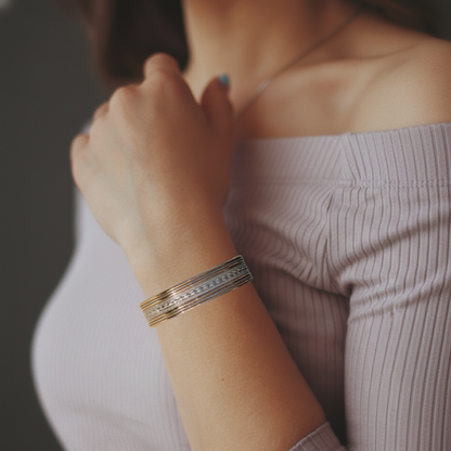 14k Gold & Sterling Silver Bracelet