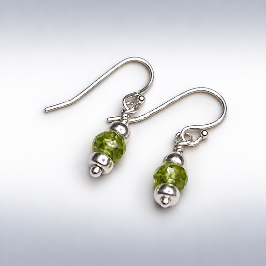 Golden-Green Peridot Earrings