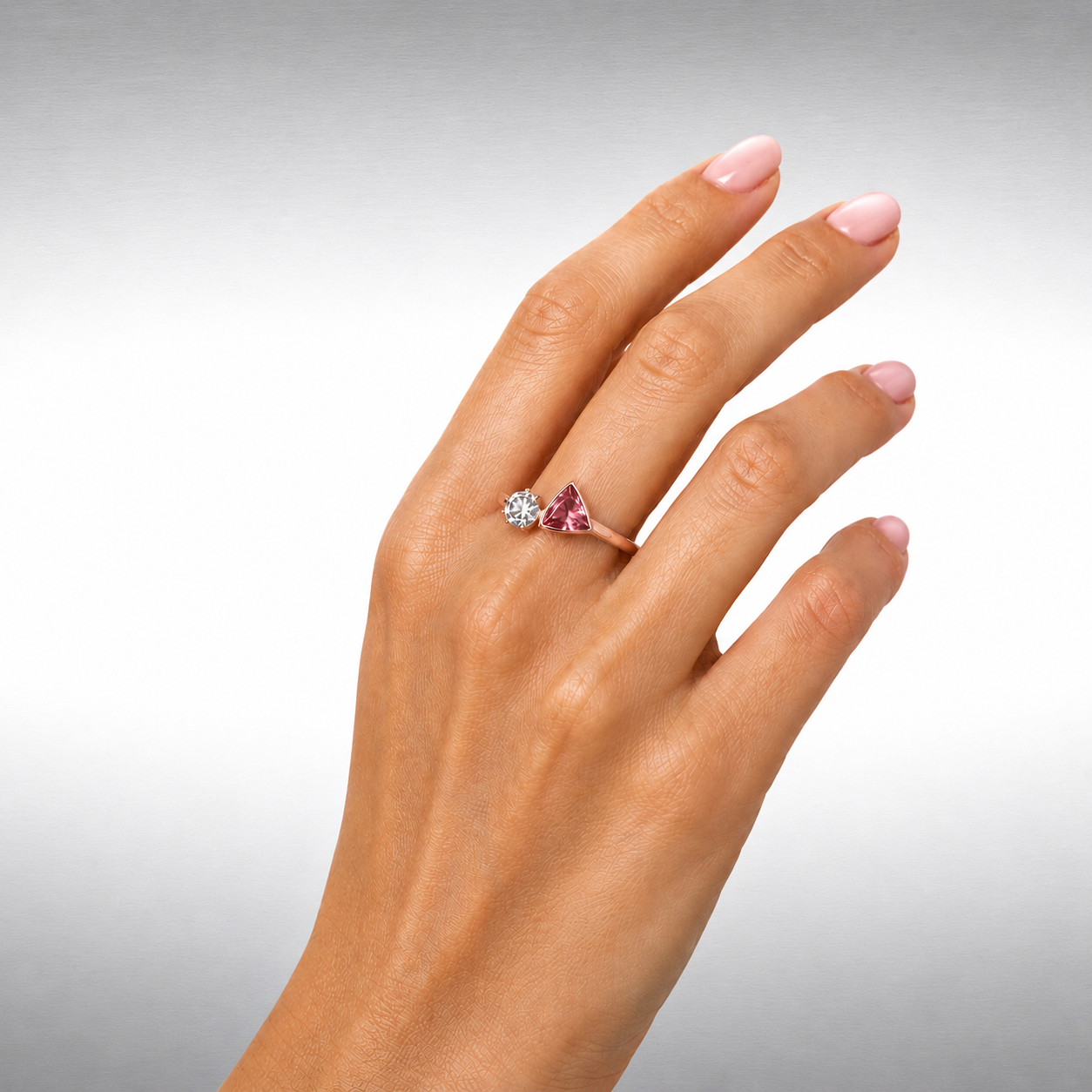 Pink Sapphire & Diamond Ring - Custom Order
