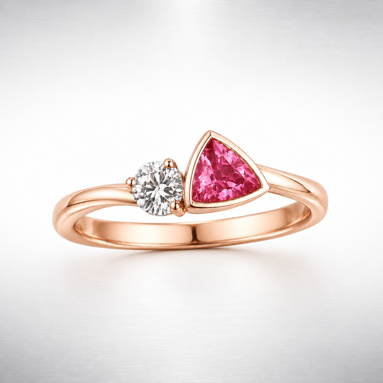 Pink Sapphire & Diamond Ring - Custom Order