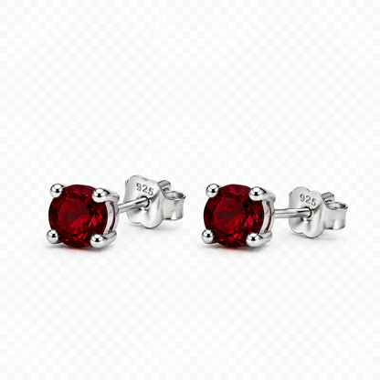 Garnet Stud Earrings