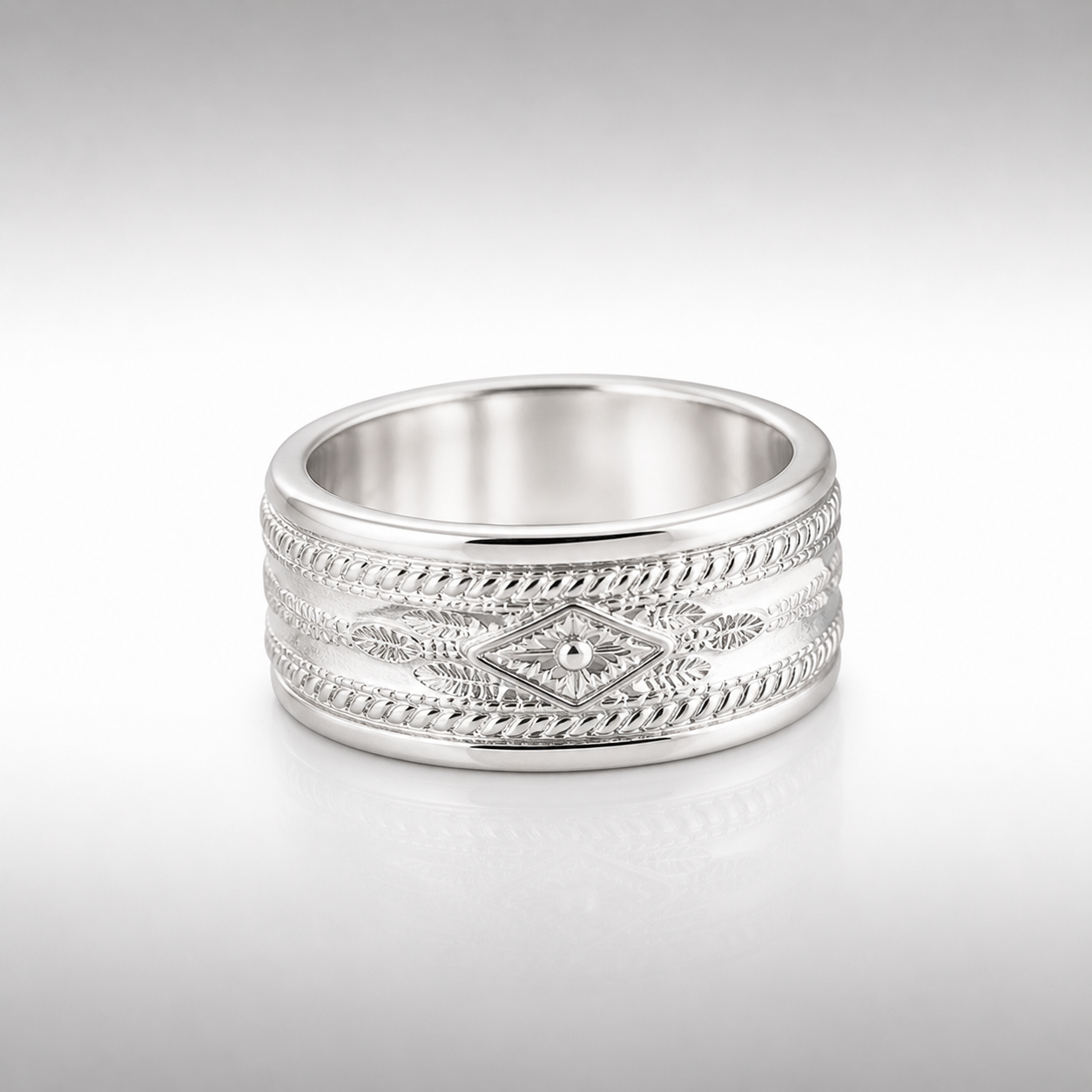 Sterling Silver Cigar Band Ring - Custom Orders Only