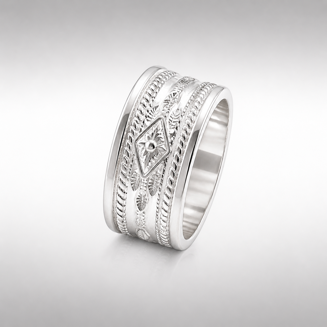 Sterling Silver Cigar Band Ring - Custom Orders Only