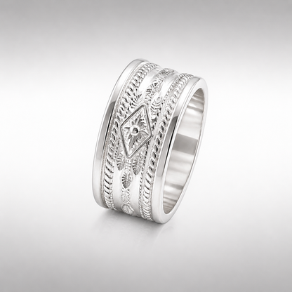Sterling Silver Cigar Band Ring - Custom Orders Only