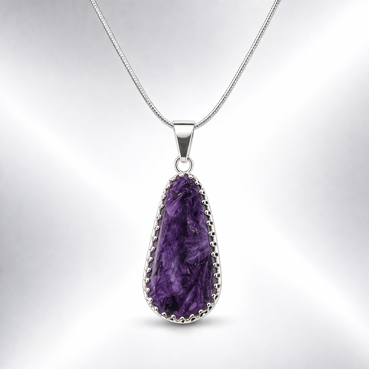 Rare Charoite Fancy Pendant