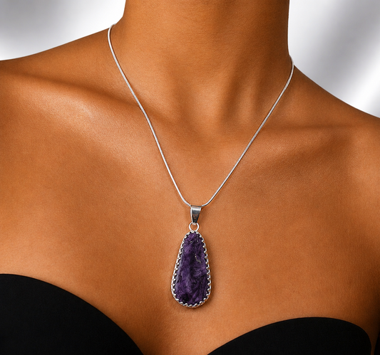 Rare Charoite Fancy Pendant