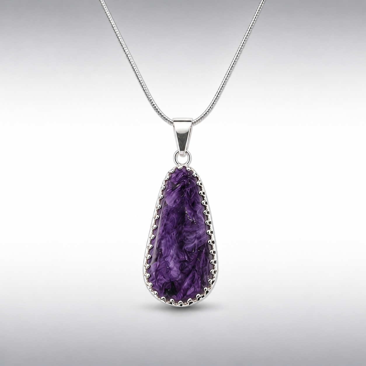 Rare Charoite Fancy Pendant