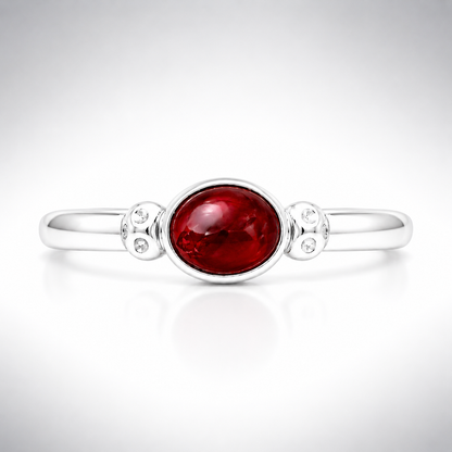 Garnett Cabochon Ring - Contact us for Custom Orders