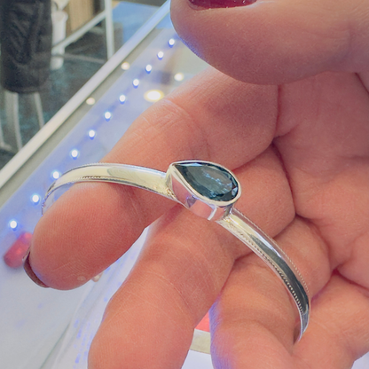 London Blue Topaz & .925 Sterling SIlver Bracelet