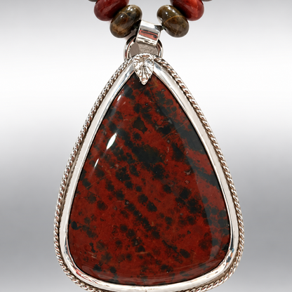Earth & Ember — Bloodstone & Fancy Jasper Necklace