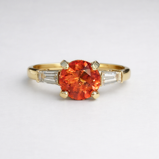 Oregon Sunstone Ring has Rare Coveted Schiller Effect