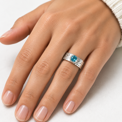 Sky Blue Topaz Ring - Custom Orders Available