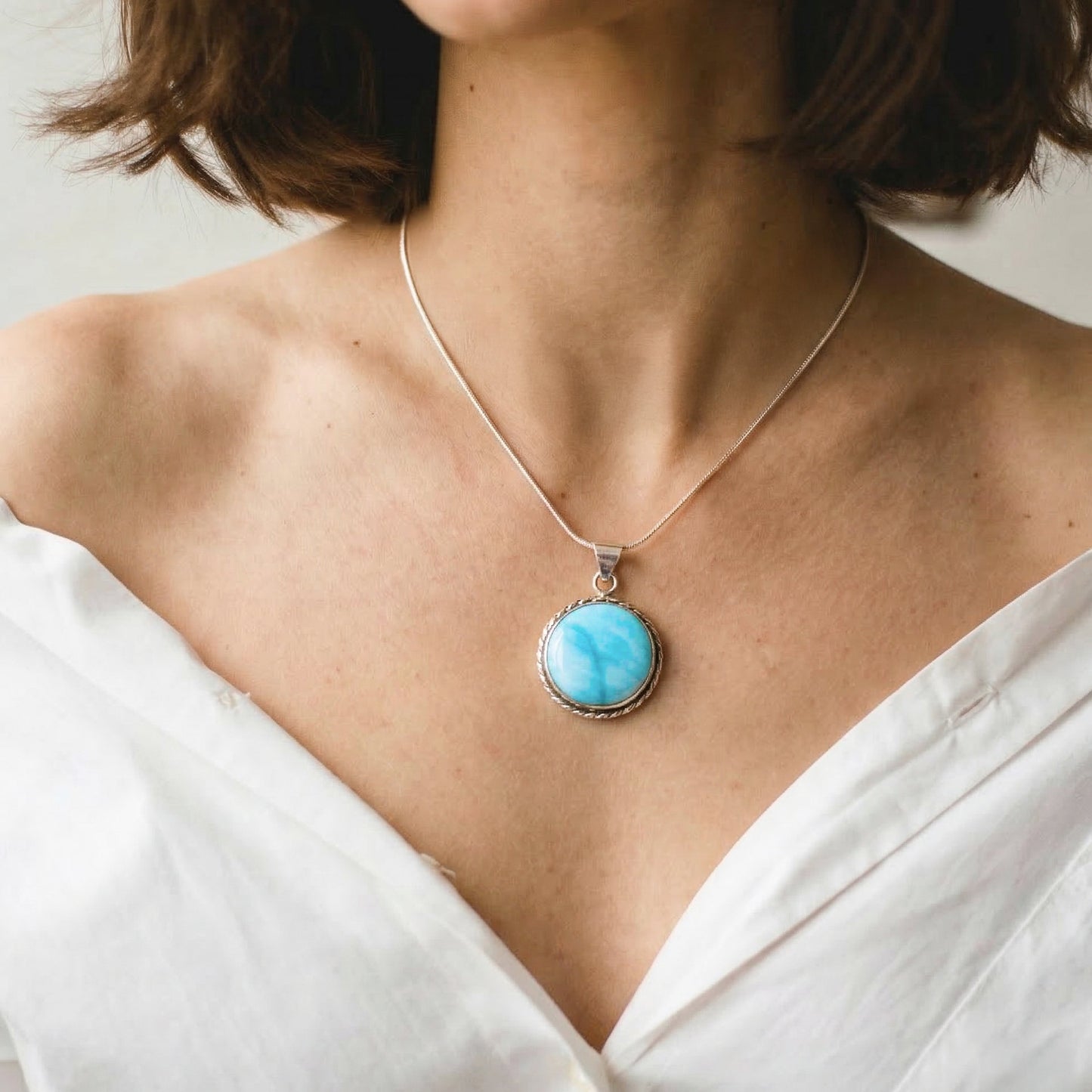 Blue Opal Pendant